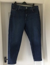 MARKS AND SPENCER blue mom jeans size 18R