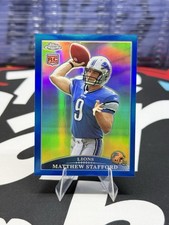 2009 Topps Chrome Blue Refractor Matthew Stafford (RC)