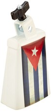 Latin Percussion Collect-A-Bell Cowbell White Cuban Flag 5" LP20NY-QBA3