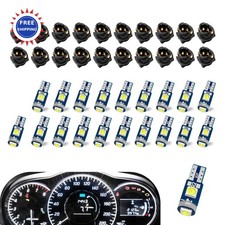 Winterrock 20pcs 74 Led Bulb Dash Lights Super Bright T5 37 Wedge With Pc74