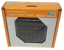 Schluter Systems Kerdi-Drain 4" Matte Black Floral Square Grate KDIF4GRKMGSD5 Schluter Systems Kerdi-Drain 4" Matte Black Floral Square Grate KDIF4GRKMGSD5 - Image 1