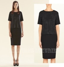GUCCI DRESS STUDDED TOP BLACK JERSEY TWO PIECE SET $1,950 sz XS EXTRA SMALL