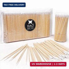 600PCS Pointed Cotton Swabs -4 Inch Wood Handle Pointed Tip Head Precision Micro