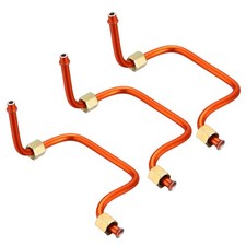 Air Compressor Exhaust Tube 11/32" Dia. 9" l 3 Pcs, Aluminum Plated Copper Pipes