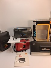 Lot Of 3 Cameras Kodak Disc 4100 Camera Outfit 4x Action Vivitar Ps60DB