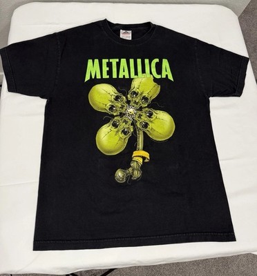 Vintage Metallica No Leaf Clover Skull Shirt Men's Large  2001 Pushead