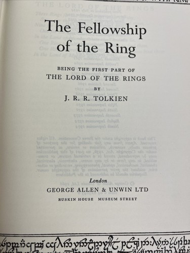The Fellowship of the Ring - J.R.R. Tolkien - UK hardback edition - Map - Picture 4 of 8