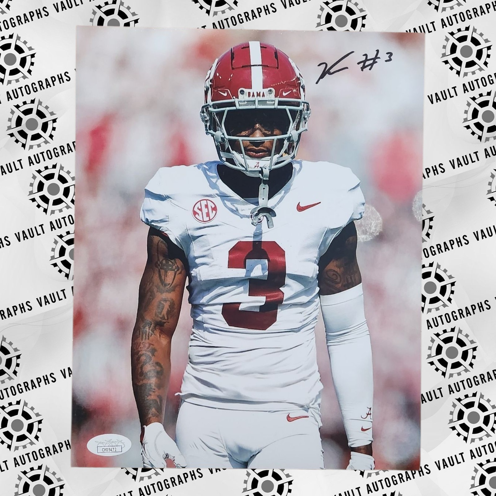 Keon Sabb Autographed Signed Alabama Crimson Tide 8x10 Photo Football NCAA Roll Tide JSA COA 