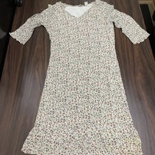 J. Jill Women's Dress Rayon Size M Cottage Core Floral Prairie Tea Feminine