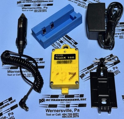 MYLAPS AMB TRANX160 KART TRANSPONDER COMBO -  BRAND NEW BATTERY