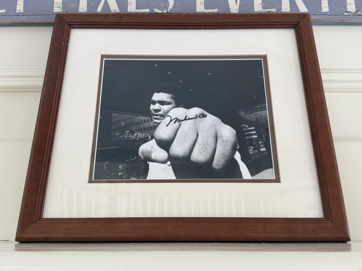 Muhammad Ali Signed Thomas Hoepker Photo Autograph 1966 Chicago