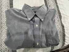 Chaps Classic Fit Wrinkle Free Oxford Cotton Button-Down Shirt lt blue 16-16 1/2