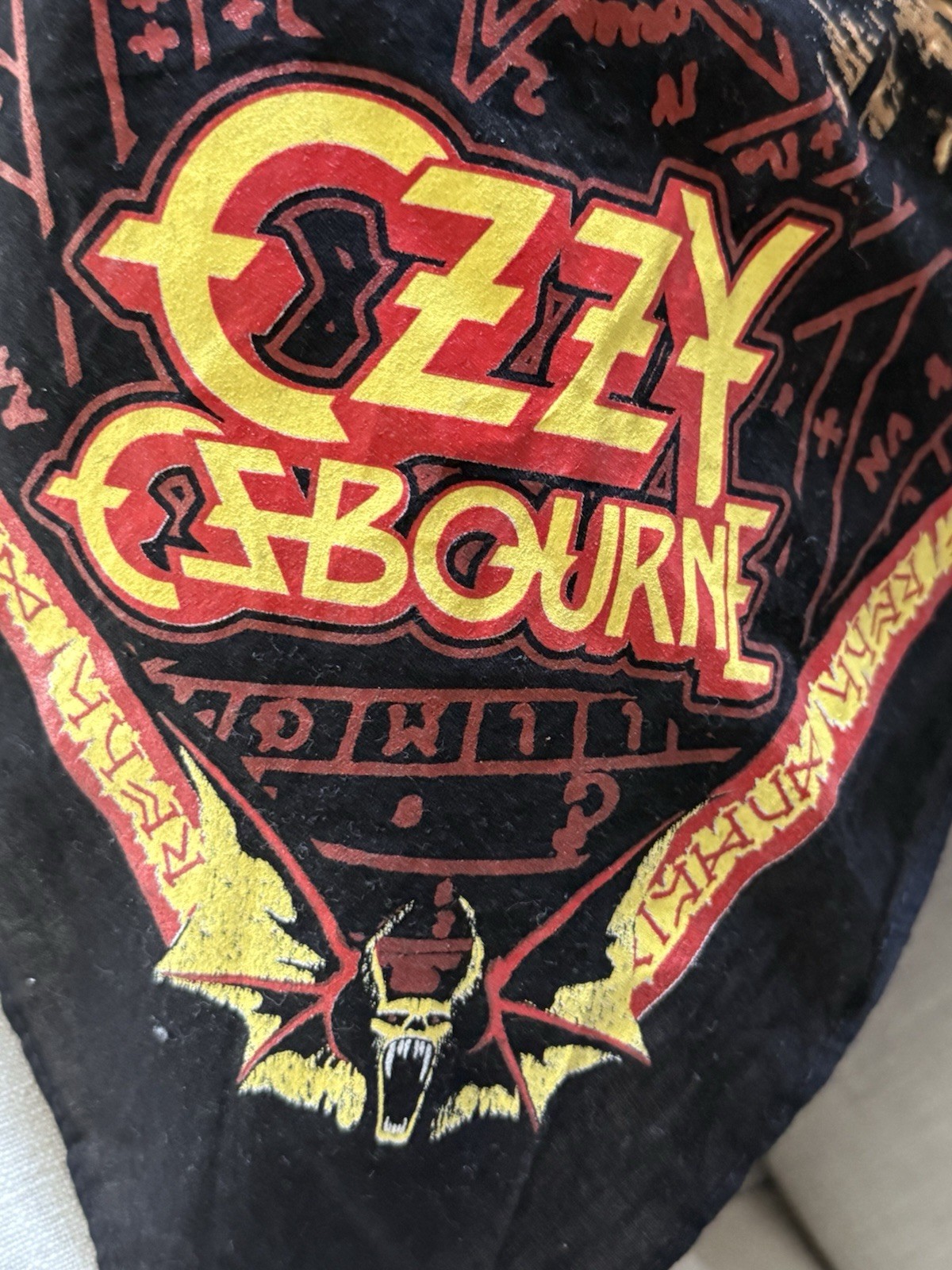 OFFICIAL OZZY OSBOURNE SPEAK OF THE DEVIL BANDANA *OFFICIAL OZZY TOUR MERCH 2018