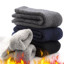 Men Wool Crew Thermal Heavy Warm Duty Casual Classic Sport Boot Work Socks 5Pack