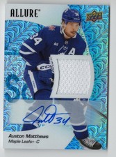 2023-24 Upper Deck Allure Autograph Blue Line Auto Jersey Auston Matthews 15/25
