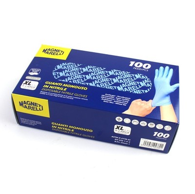 Magneti Marelli Nitrile Jetable Gants Extra Stark Bleu Taille XL 100 Pièce
