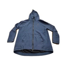 Nike Womens Blue Tech Fleece Cape Hooded Full Zip Size M Medium 811710-423