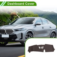 Armaturenbrett-Abdeckung FüR Bmw X6 2023-2024 Ohne Hud Leder Braun 1 Stk