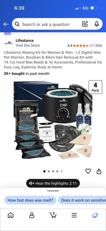 Brand New Waxing Kit