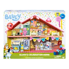 Bluey's Celebration Home Playset 11 Play Pieces  1 Bluey Figure 
