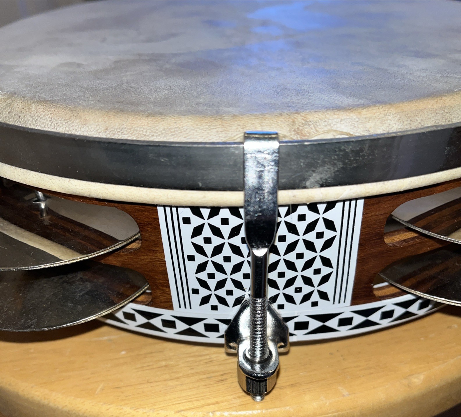 Shayni Trade Corp EnSoul Music Mid-East Tunable Tambourine Riq 8.5"