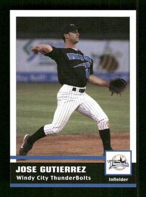2005 Grandstand Windy City Thunderbolts  Jose Gutierrez tough card  BXCP73