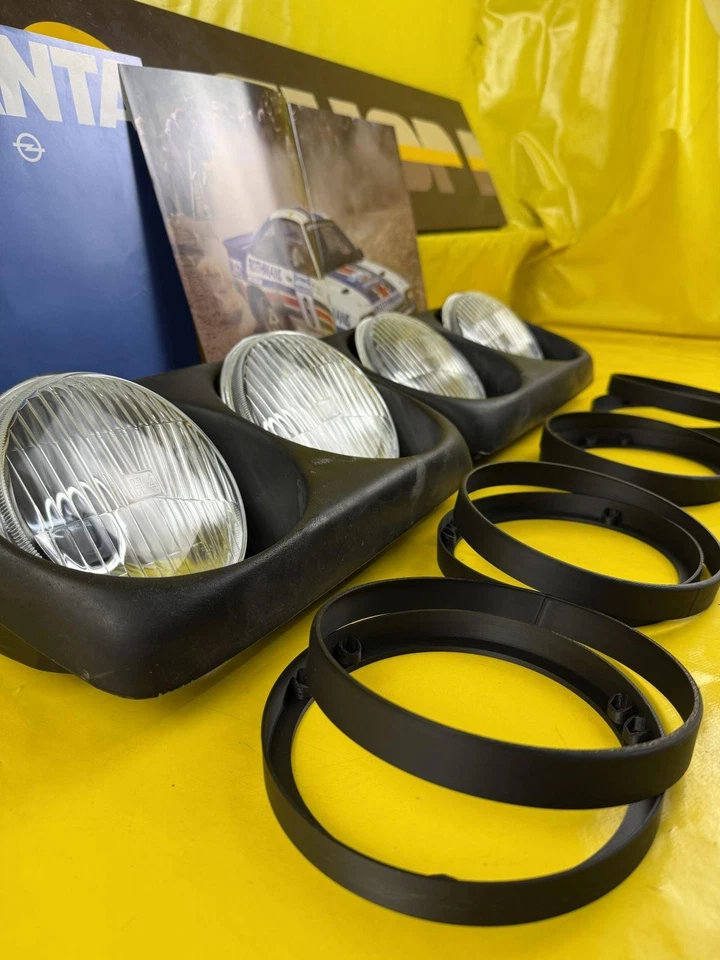 Doppelscheinwerfer Scheinwerferrahmen inkl. Scheinwerfer Manta B Neu Original Ir - Bild 4 von 4