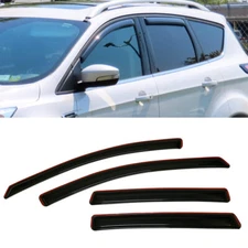 IN-CHANNEL Smoke Window Visors Sun Vent Rain Guard Fit for 2013-2019 Ford Escape