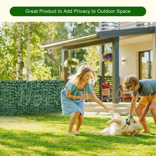 3M Artificial Hedge Fake Ivy Leaf Garden Fence Privacy Screening Roll`Wall Panel - Picture 9 of 23