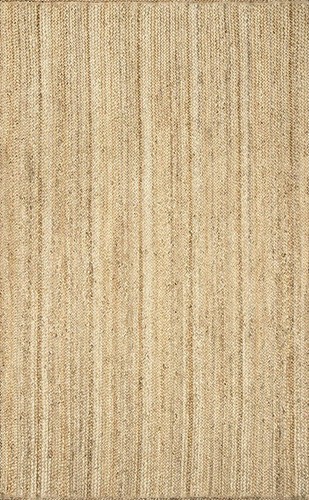 Brown Jute Rug Natural Braided Reversible Area Modern Jute Mat Carpet Home Decor - Picture 3 of 12