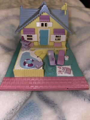 Vintage Polly Pocket 1993 Bluebird Summer Pool House Building ONLY - No Dolls