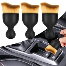 3PCS Car Interior Cleaning Brush,Automotive Interior Dusting Brush,Soft Bristles