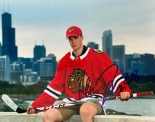Henri Jokiharju  Signed Chicago BlackHawks  8x10 Photograph
