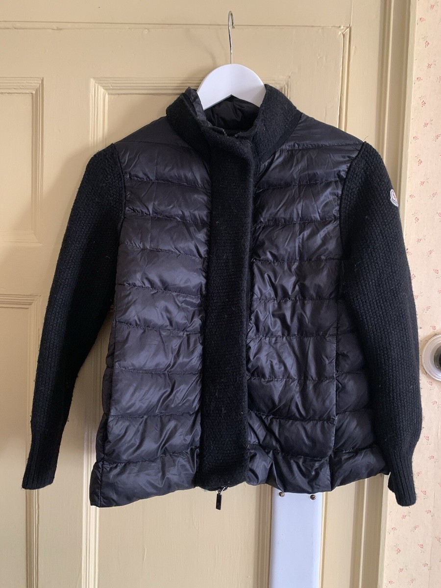 モンクレール MAGLIONE TRICOT CARDIGAN XS Moncler maglione Tricot Cardigan Black Size Small | eBay UK