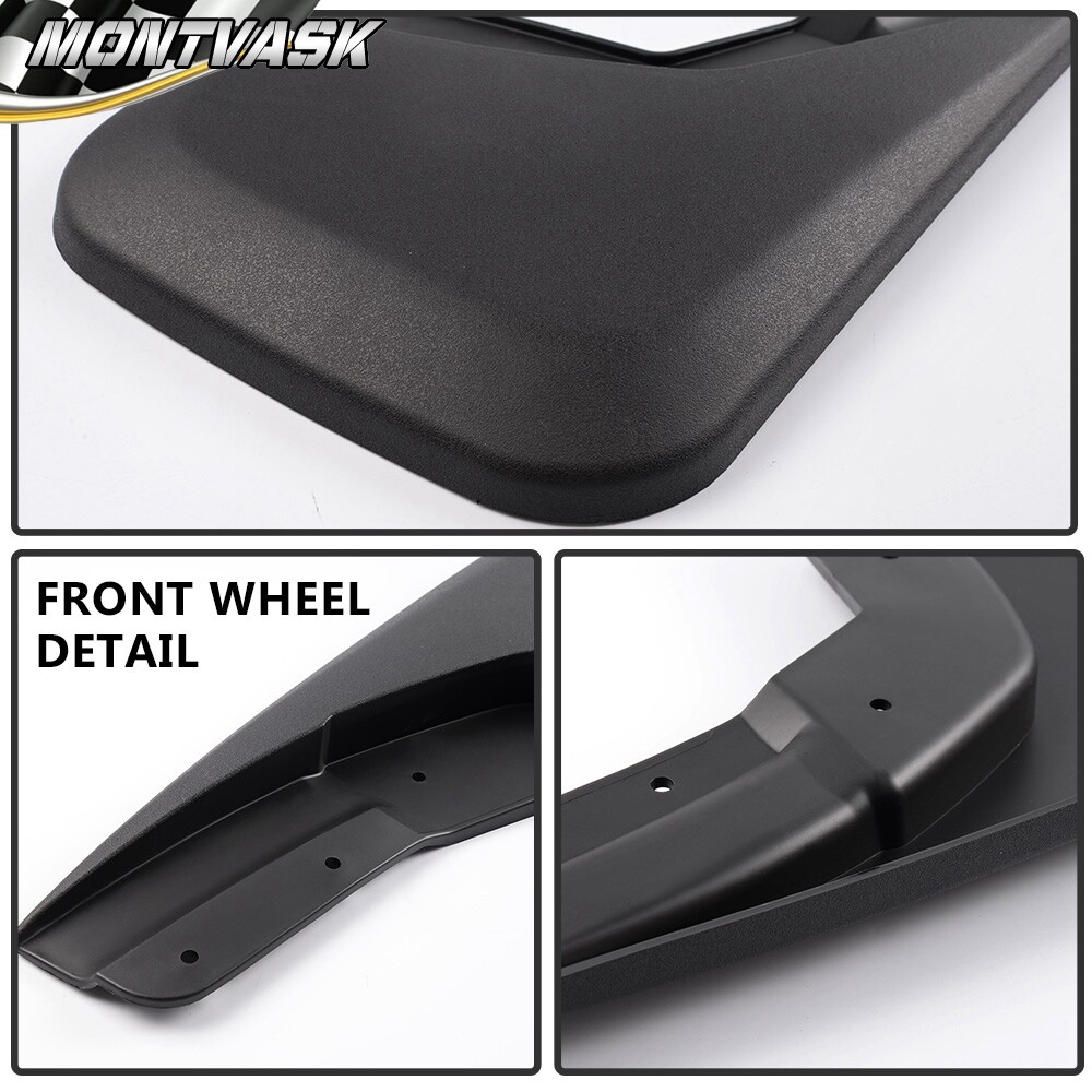 RedRock Molded Mud Guards; Front And Rear (14-18 Silverado 1500 W/o OE &ndash; RedRock 4x4