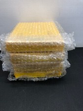 EMS 100-Capacity Slide Box Yellow Cork Liner Hinged Cover 71470-Y (4x)