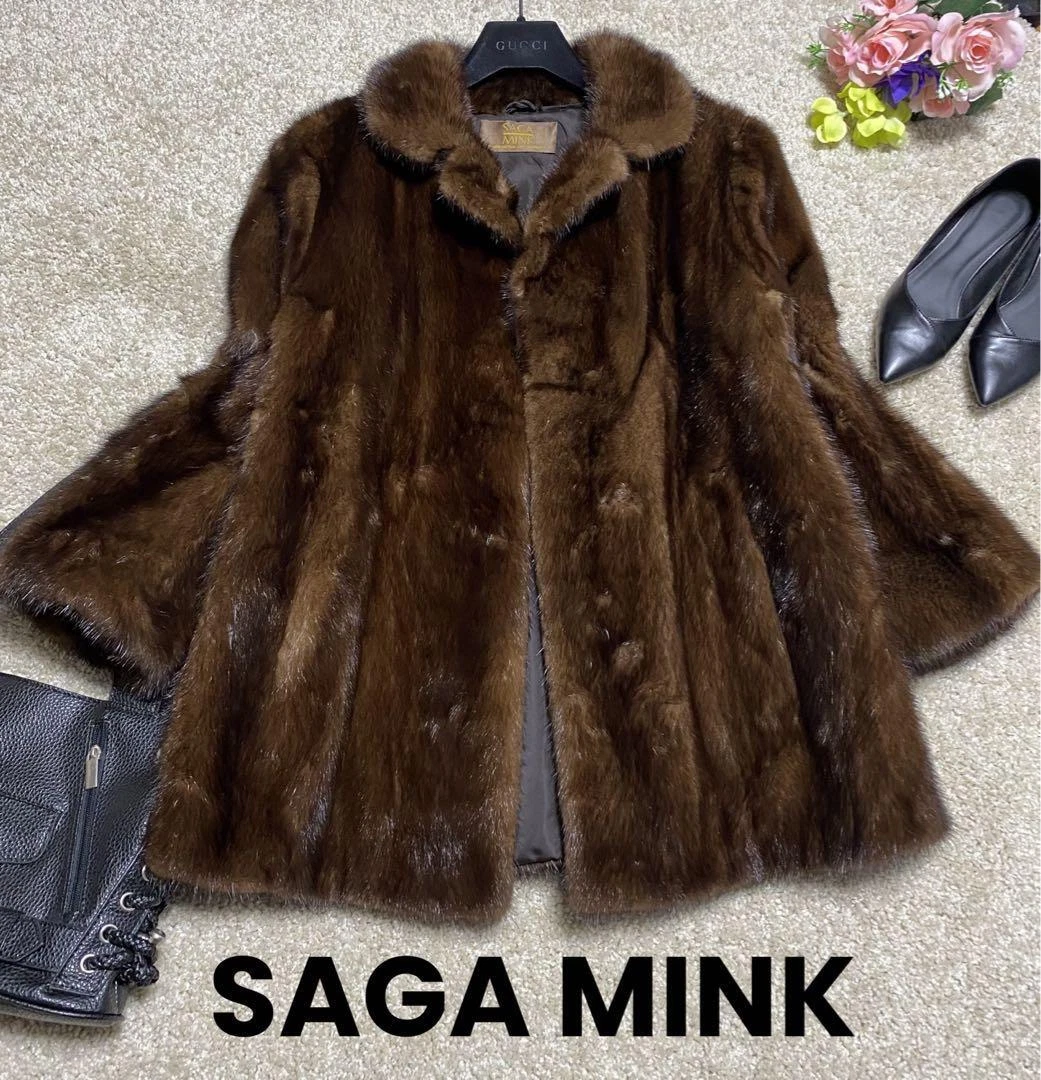 Saga Mink fur coat fur size 13