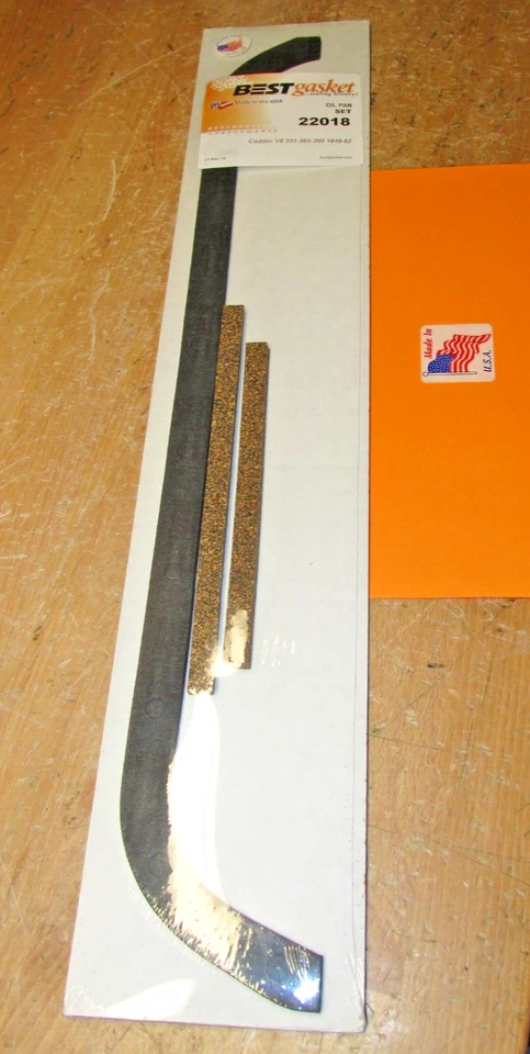 1949 - 1962 CADILLAC 331+365+390 V-8 ENGINE NEW OIL PAN GASKET SET NEW USA BEST - Image 3 of 4