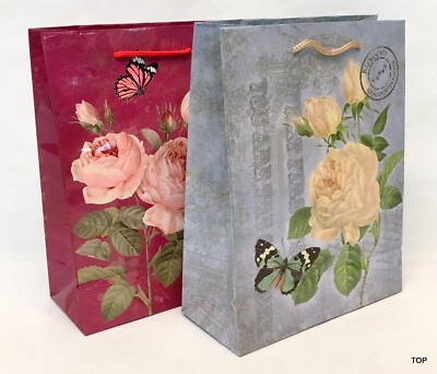 Geschenktüte 51970 Rosen Papiertüte Geschenktasche Geburtstag 18 x 23 x 8 cm