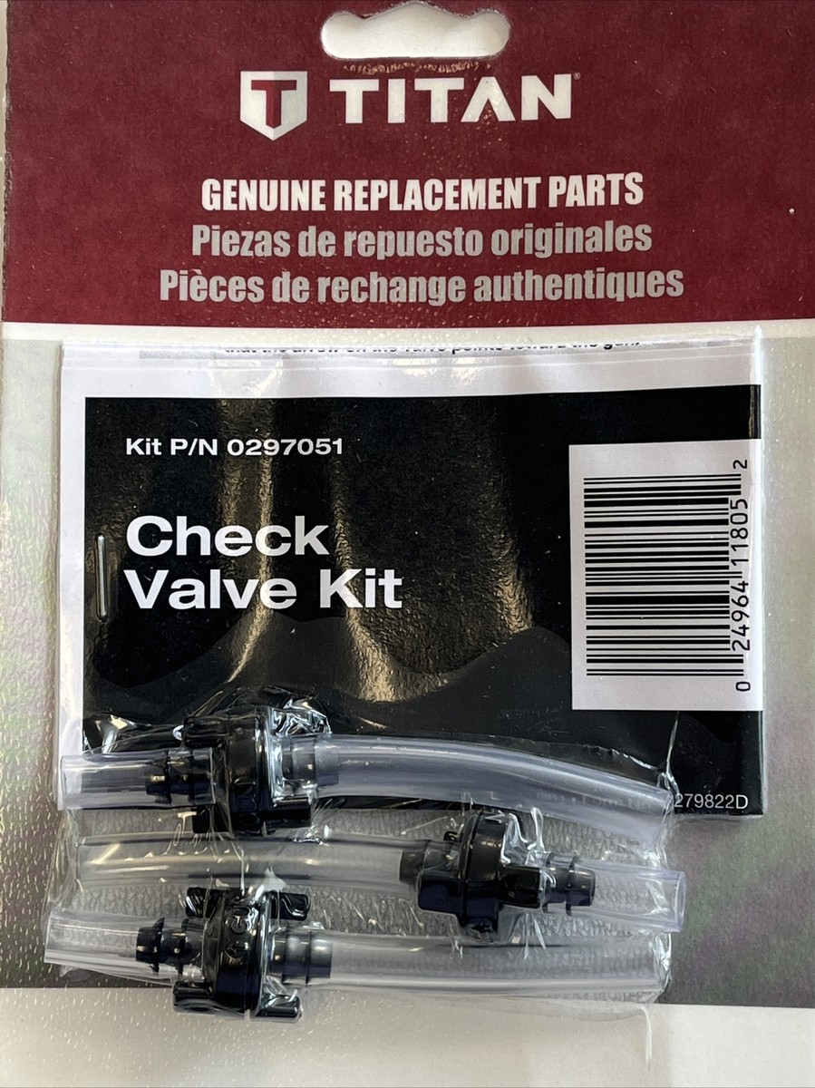 Titan CapSpray HVLP Check Valve Kit 3 Pack 0297051 Maxum II Gun