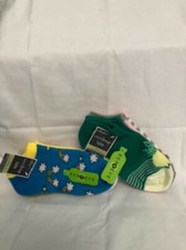 NEW 2 pk 3 pairs West Loop Kids Ankle Socks Size 9-3.5