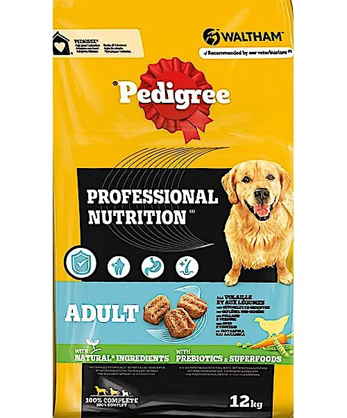 4,08 /kg) Pedigree Professional Nutrition Adult mit Geflgel & Gemse: 12  kg | eBay.de