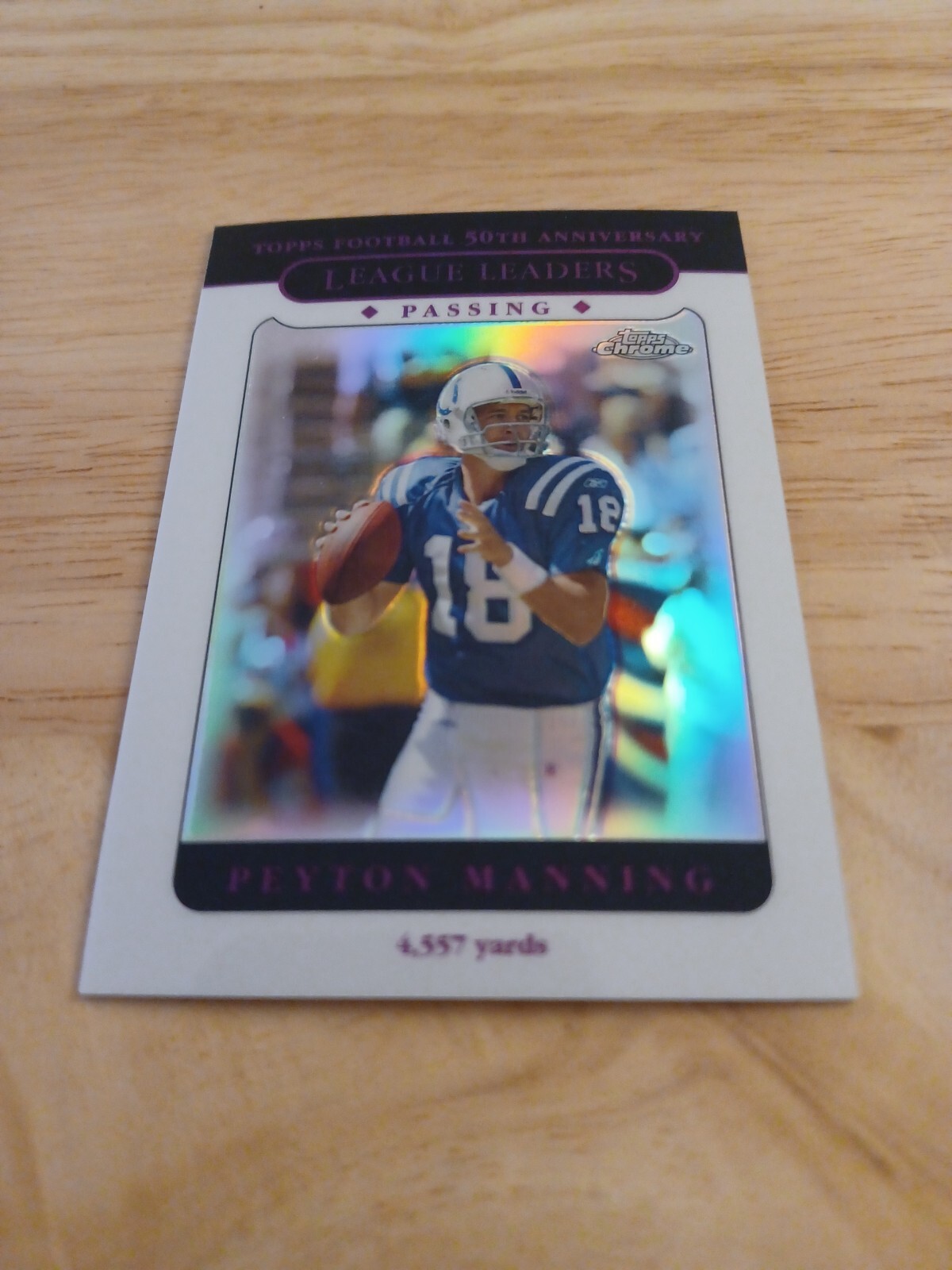 2005 Topps Chrome Refractor Peyton Manning #153 HOF Colts $$$$$