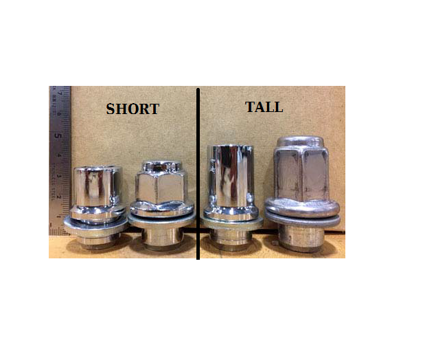 TOYOTA SHORT BLACK PVD ALLOY WHEEL LOCKS GENUINE OEM FAST SHIP PT276