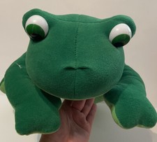 Russ Berrie 2956 plush stuffed animal Frog 17" Mom 3 babies