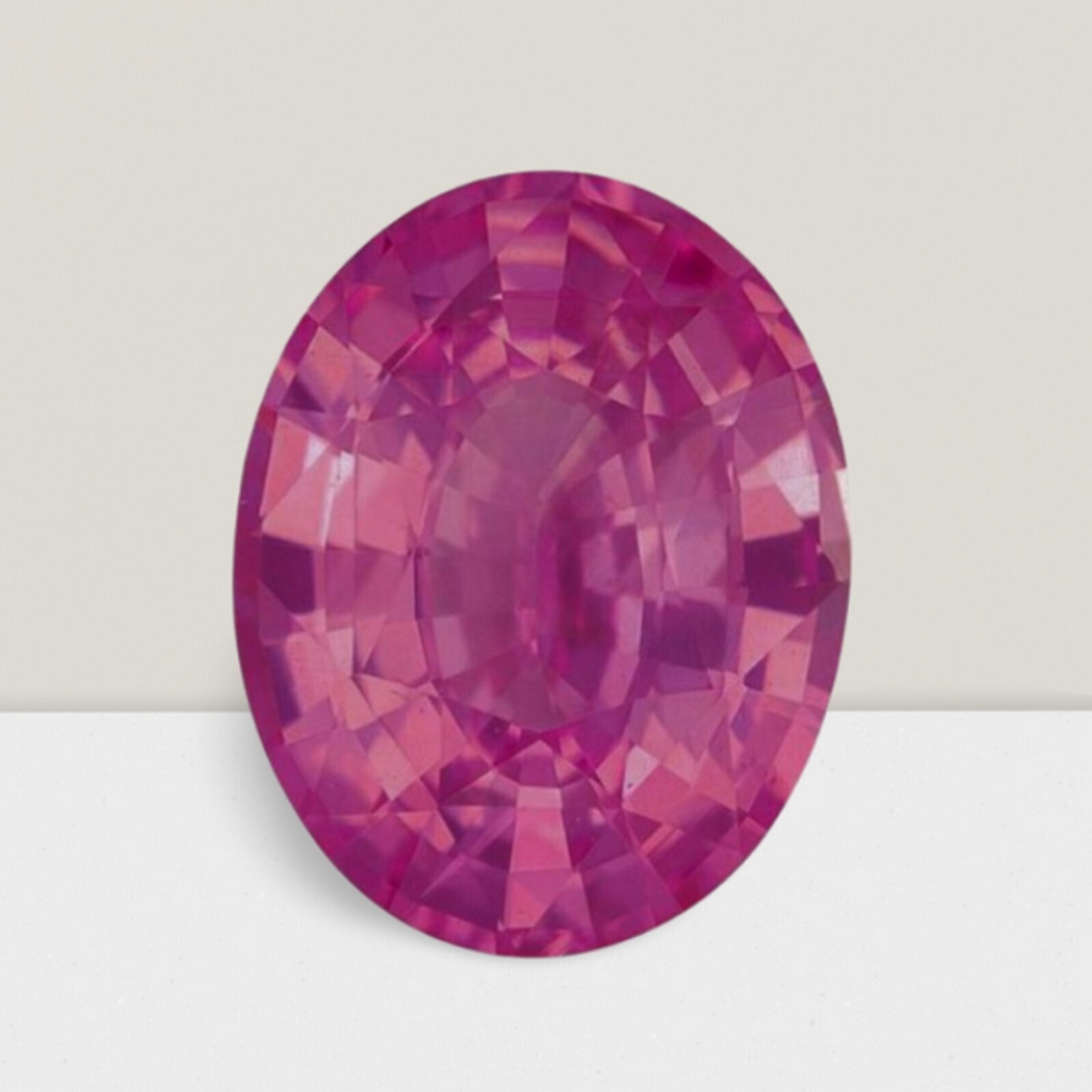 Pink Sapphire Oval Cut 2 Ct Loose Gemstone 10x8mm Flawless