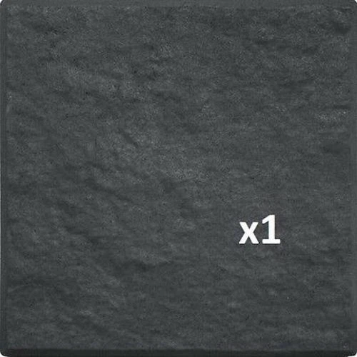 12" x 12" Stomp Stone Landscaping Patio Paver Recycled Rubber Faux Natural Slate - Image 2 of 4