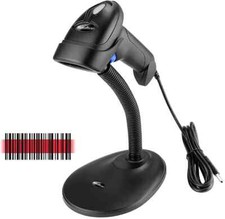 NetumScan Handheld USB 1D Barcode Scanner with Stand, Wired CCD Bar Code - NSL3S