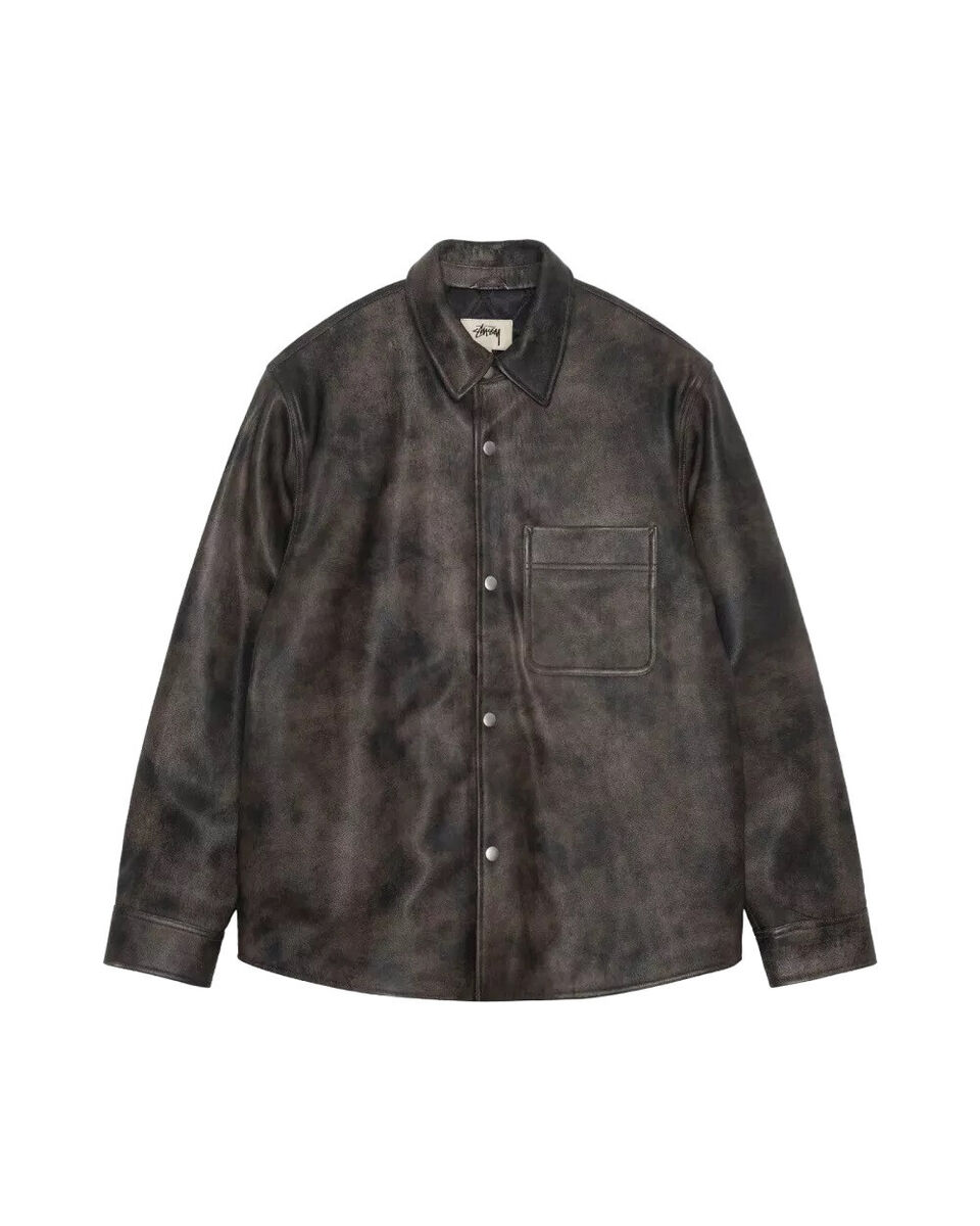 Stussy Leather Overshirt - 1118314 | eBay Stussy Leather Overshirt - 1118314 | eBay