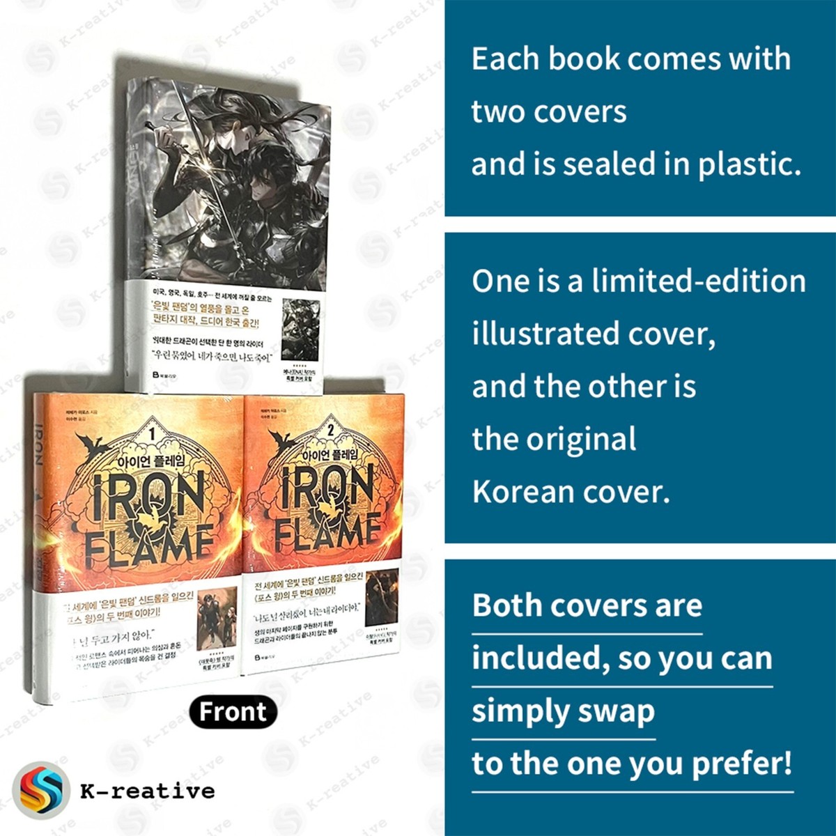 Onyx Storm & Empyrean (Korean) – Fourth Wing, Iron Flame Art Dust